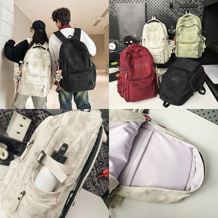 

【New style】Large-capacity burden reduction backpack sleachable trolley case college student travel backpack new tie-dyed school