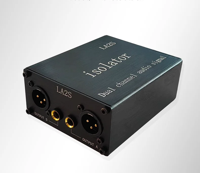 2-Channel XLR  6.35MM Audio Isolator Noise Reduction Filter Eliminates Current Noise 6.5 XLR Mixer Audio Isolators Dual-Channel