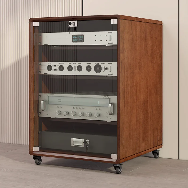 Solid wood power amplifier  Professional audio Family cabinet Audio