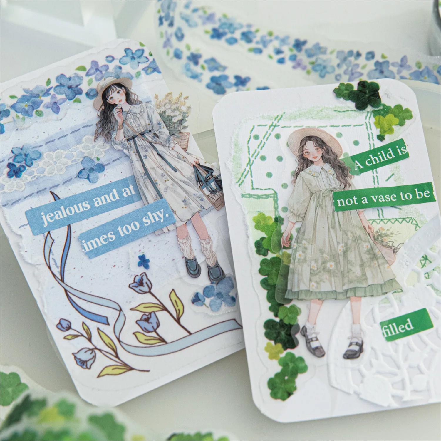 

1pcs DIY Decoration Adhesive Tapes Japanese Flower Vine Story Washi Tapes Masking Tapes stickers stationery