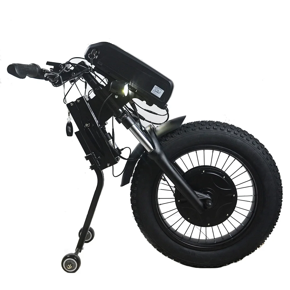 Power Assist Wheelchair Attachment Electric Handbike 36v 48v 350w 500w 1200w Tricycle Wheelchair Kit for Disabled
