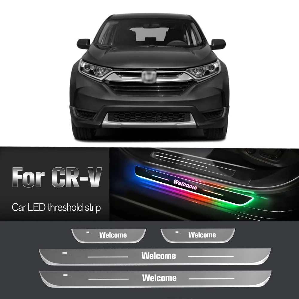 

Car Door Sill Light For Honda CR-V CRV 1 2 3 4 5 1995-2022 2020 Customized Logo LED Welcome Threshold Pedal Lamp Accessories