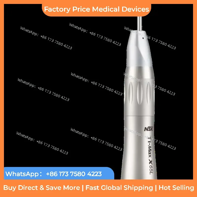 2026 For X65L 1:1 Direct Drive Single Spray Low Speed Led Straight Handpiece Blue Ring fastshipping