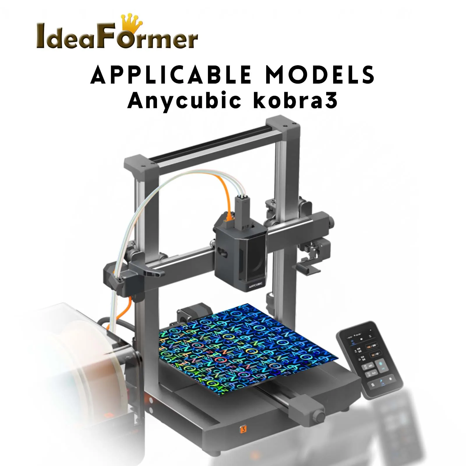 

Сборная пластина для Anycubic kobra 3, Модернизированный Гладкий радиатор 256x268 мм, двухсторонняя пружинная стальная пластина для деталей 3D-принтера.