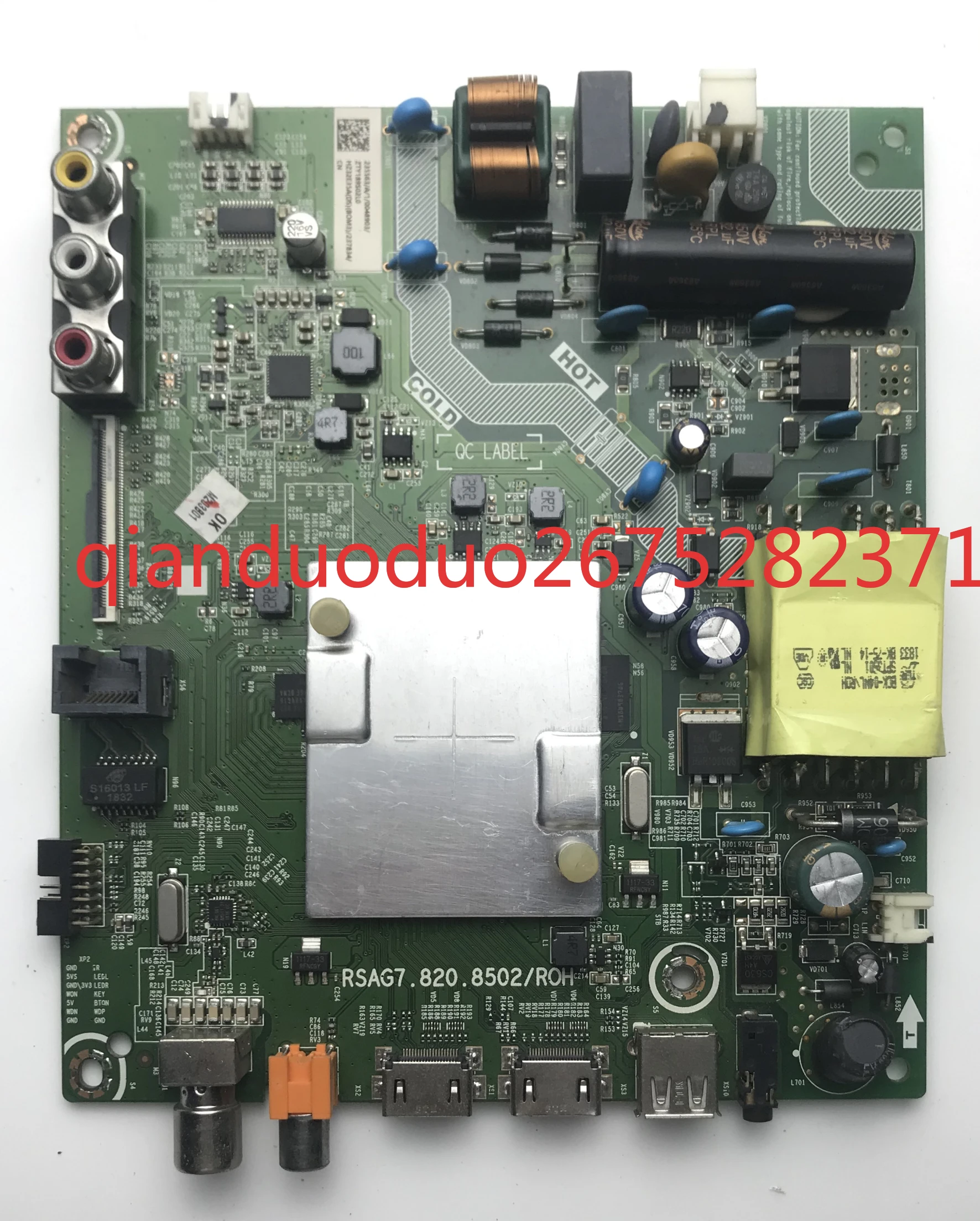 

Original Hisense HZ32E35A (DS) B0M3 TV main board RSAG7.820.8502 screen HD315S1H81