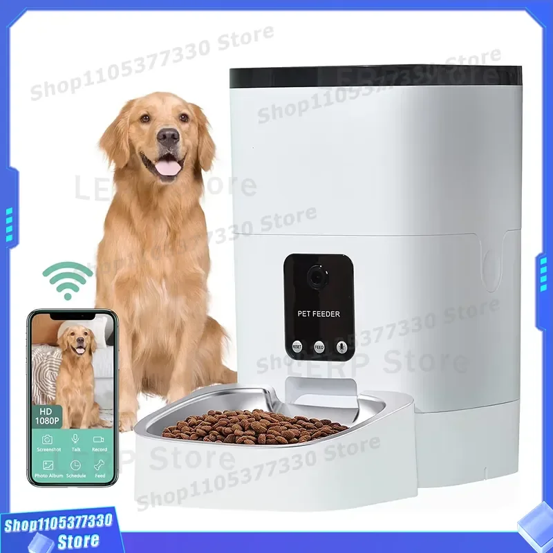 6L Smart Pet Feeder Automatic Water Bowl Wifi App Control Dog Cat Food Dispenser Wholesale Pet Supplies Large Capacity Wifi