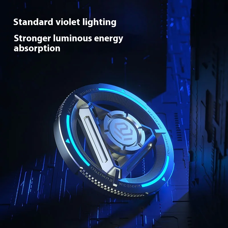 Versione di fascia alta in metallo Fidget Spinner incandescente EDC giocattolo antistress per ragazzi giocattolo per adulti giroscopio con dito in edizione avanzata