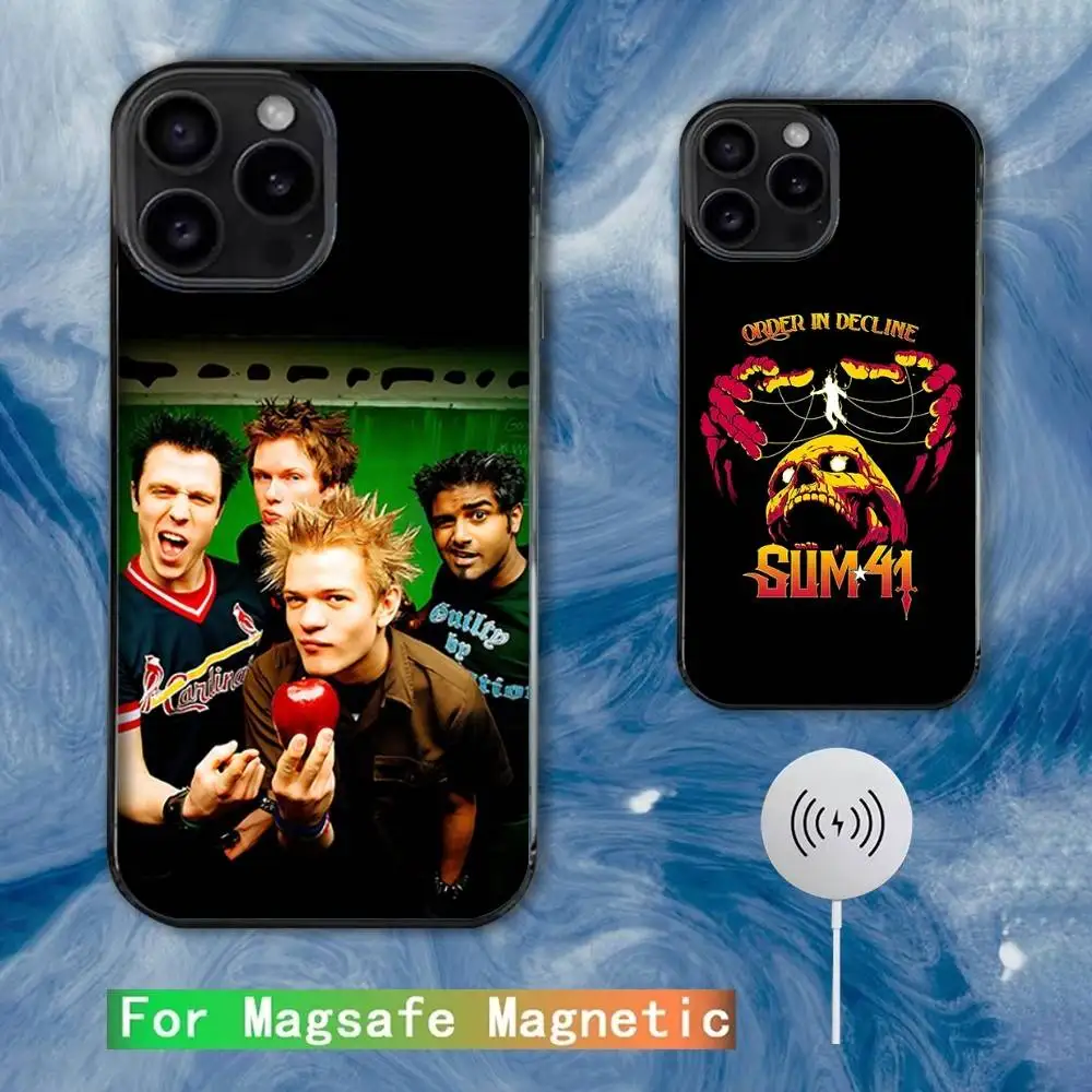 

Sum 41 Order In Decline Phone Case For iPhone 16e,16,15,14,13,12,11,Plus,Pro,Max,Mini Magsafe Magnetic Wireless Charging