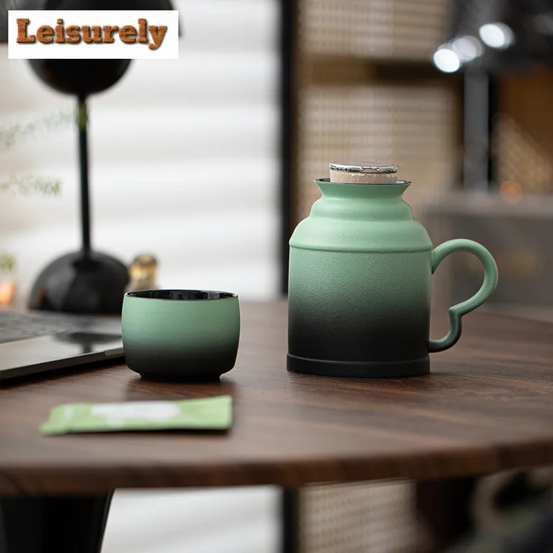 

130ml Creative Gradient Color Warm Water Bottle Water Jug Heat Insulation Water Kettle Carafe Hot and Cold Water Pitcher Cafes
