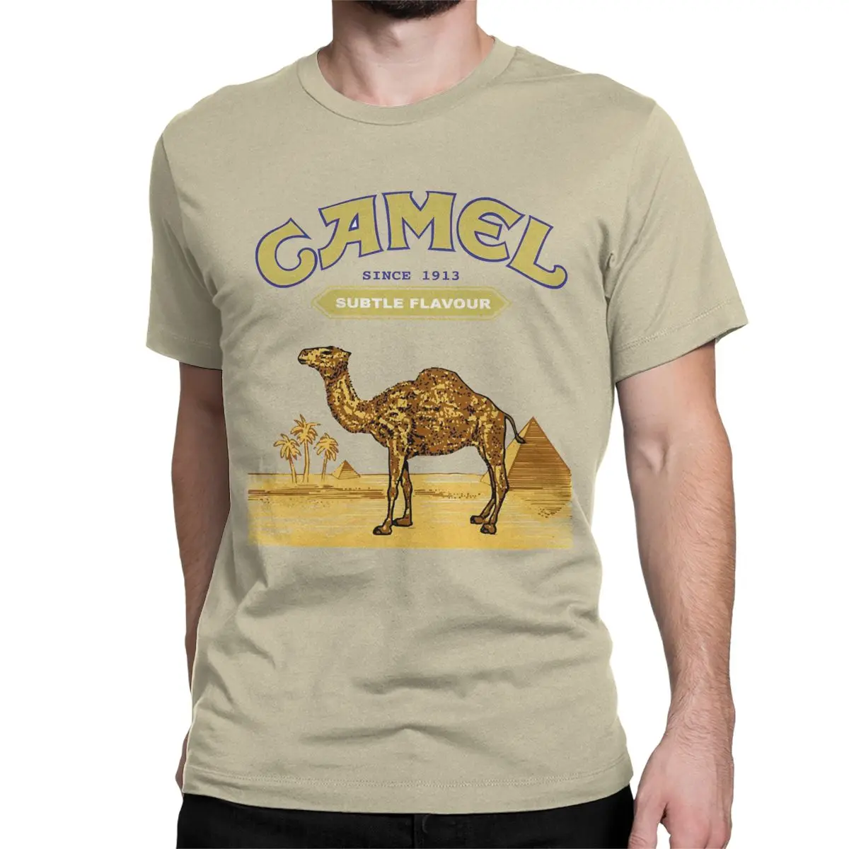 Vintage Camel T Shirt Men Women's Cotton Tees Shirt Birthday Present Clothing