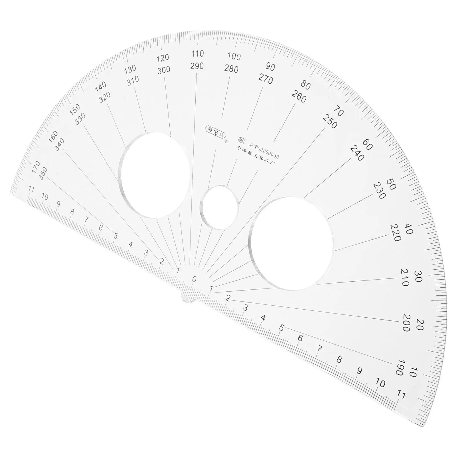 Plastic Protractor for Students Math Measuring Tool Clear 180 Degrees Angle Ruler School Supplies Drafting Equipment
