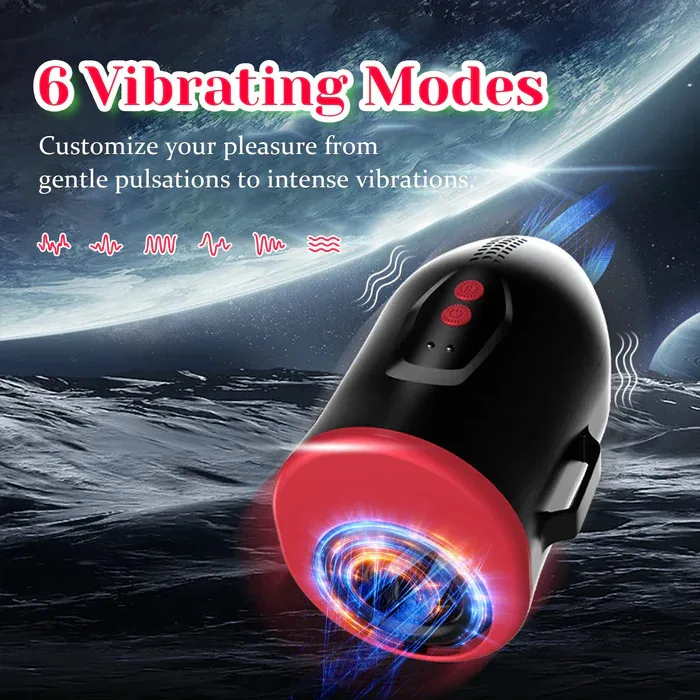 Wearable Male Masturbator Cup APP Control Telescopic Vibrating Penis Massager Magnetic Charging Sex Toy for Men - view 3