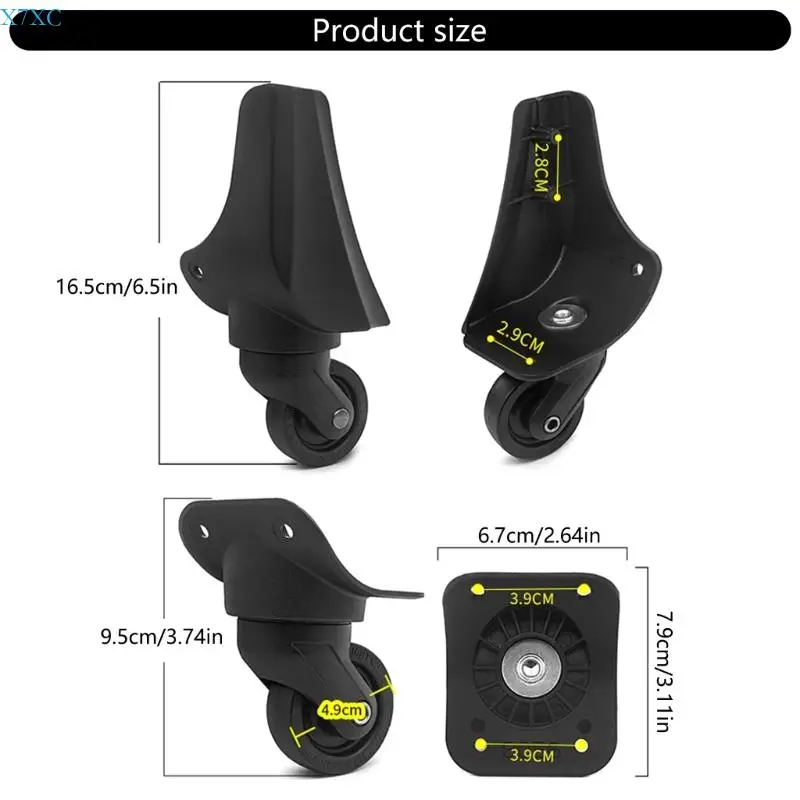 X7xc 4pcs замены багажных колес