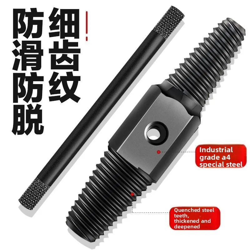 Universal tap extractor for home faucets, reverse tap removes broken screws stripped pipe threads,4P6P multi-size plumbing repai