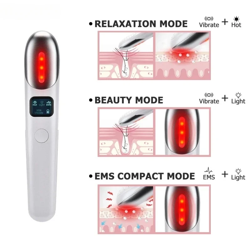 Eye Beauty Device Eye Constant Temperature Hot Compress Beauty Device Charging Home Vibration Massager Red Light ems Micro Curre