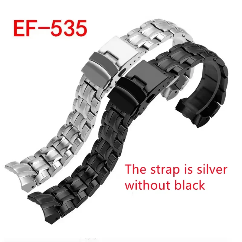 

Ремешок для часов Casio EF-521 533 534 535 539 544 546 554 563, ремешки для часов из нержавеющей стали