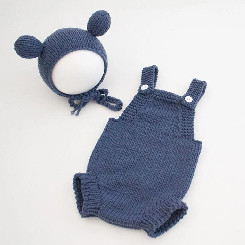 J15U طفل صور زي الكرتون الأذن قبعة بذلة صور الملابس الوليد صور الزي #3