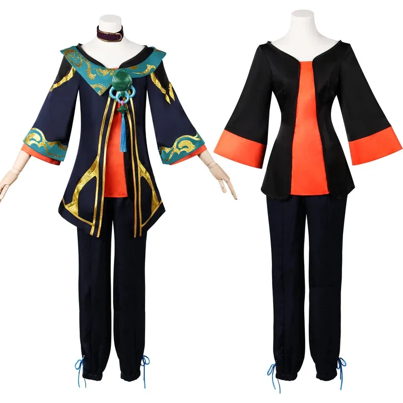 أزياء CyLOL The Visionary HWEI التأثيرية لجميع القديسين وأعياد الميلاد جامعة الأساطير للرجال شعر مستعار من القماش مخصص للعب الأدوار من Hwei