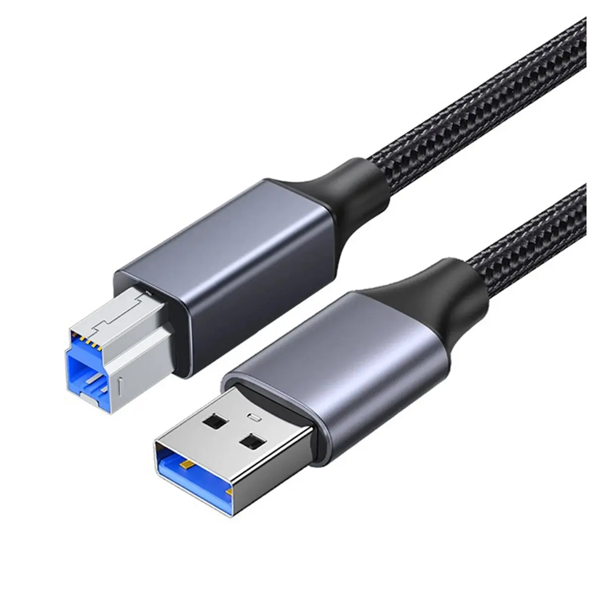 Supernew ABDD USB Printer Cable USB Type B Male to A Male USB 3.0 Printer Scanner Cable for HDD Enclosure Blu-Ray Drives Printer