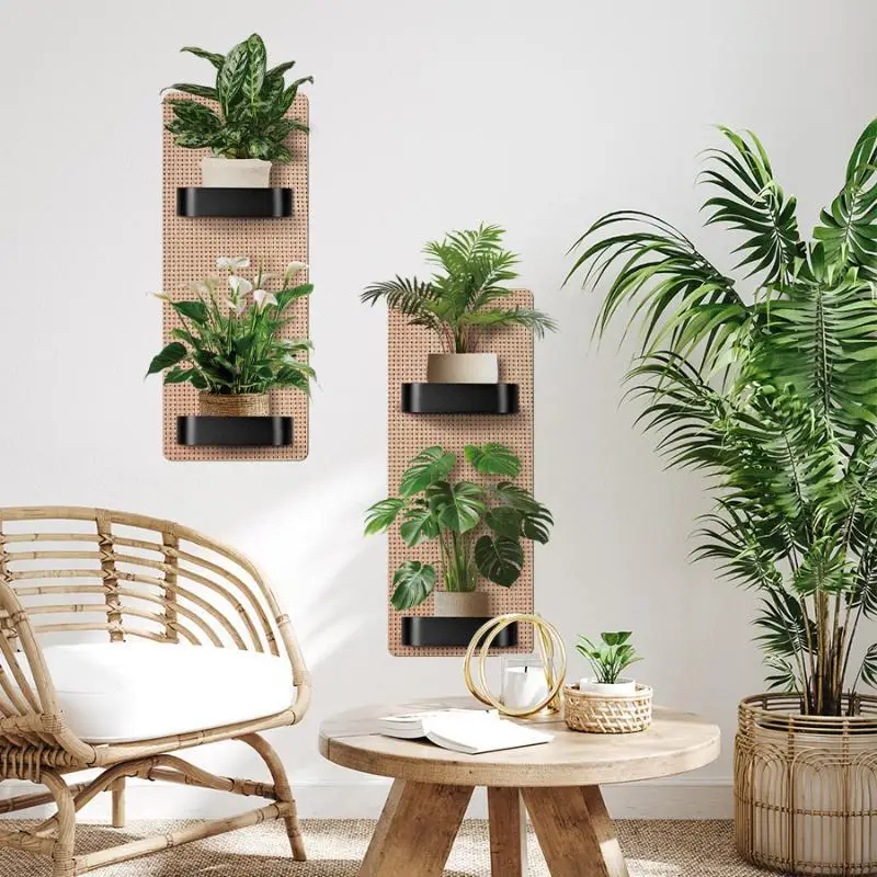 2Pcs Set Potted Plant Wall Sticker Self Adhesive Decorative Decal for Concealing Imperfections in Living Room Bedroom Plant Car