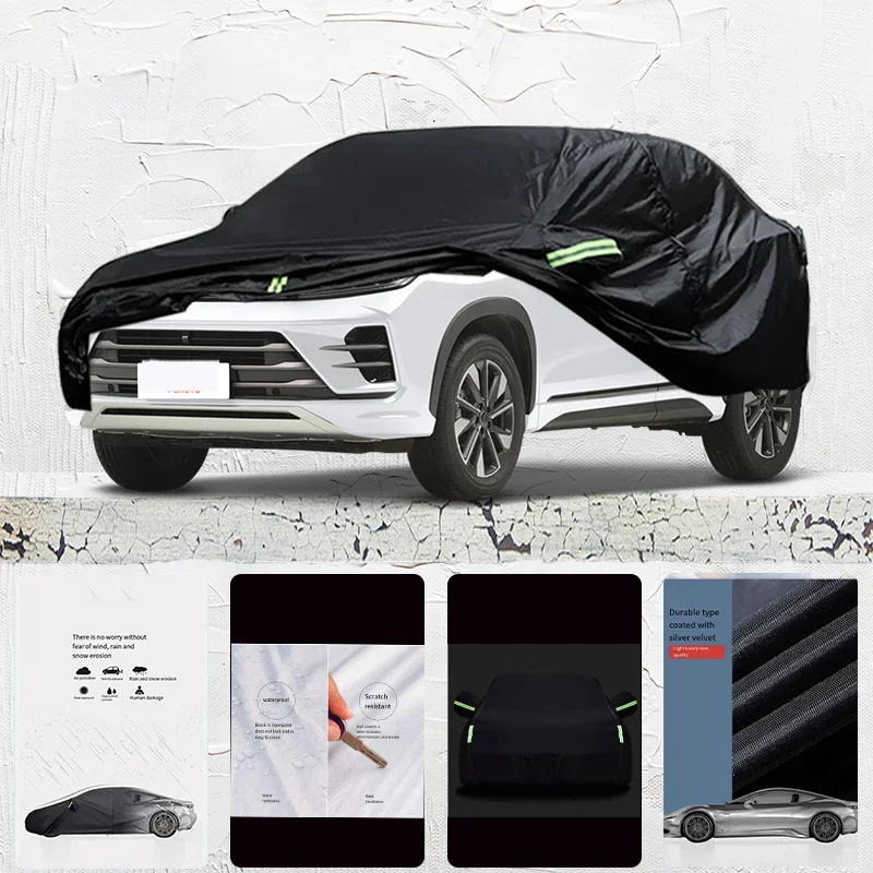 

For Exeed LX Anti-UV Sun Shade Rain Snow Resistant Dustproof Black Cover Car umbrella Full Car Cover Outdoor Protection