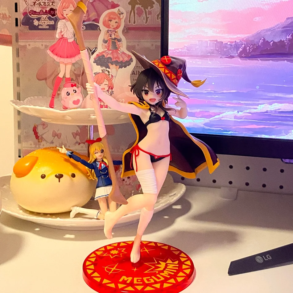 Original TAiTO Megumin Figur 18cm PVC Actionfigur Bademode Anime Geburtstagsgeschenk Sammlerfigur