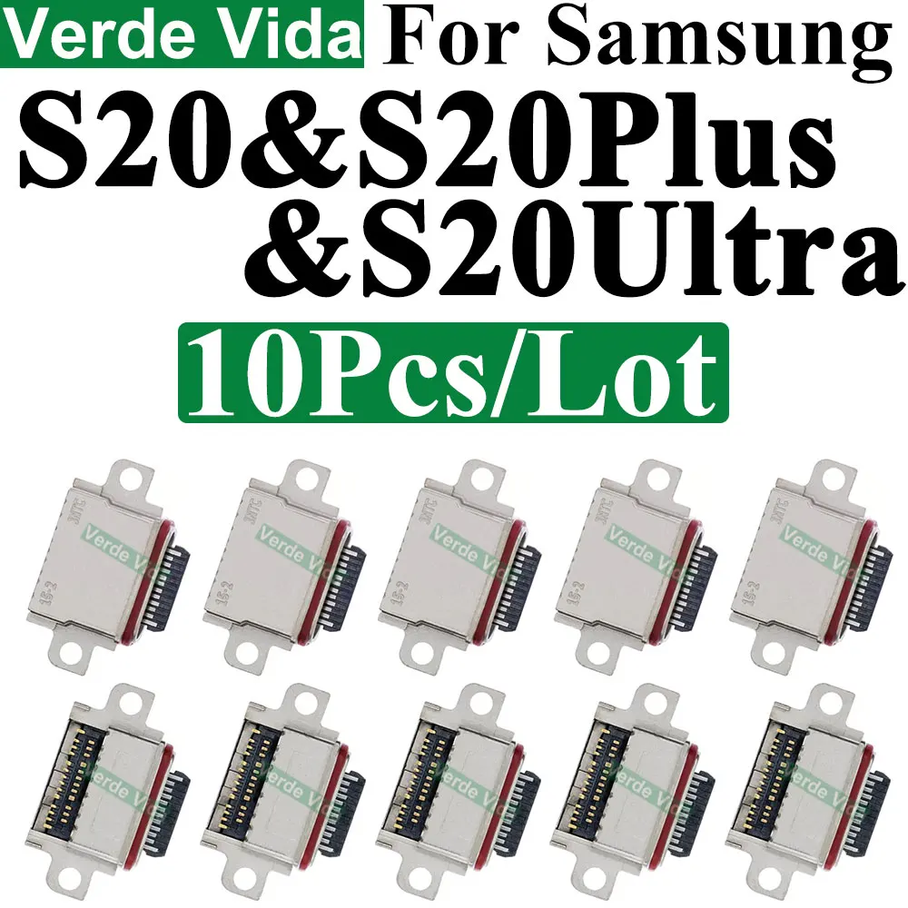 10Pcs Charging Port Dock Connector For Samsung Galaxy S25 S24 23 Ultra S22 S21 S20 Plus S10 Note10 S20FE S21FE S23FE S24FE S25FE image 4