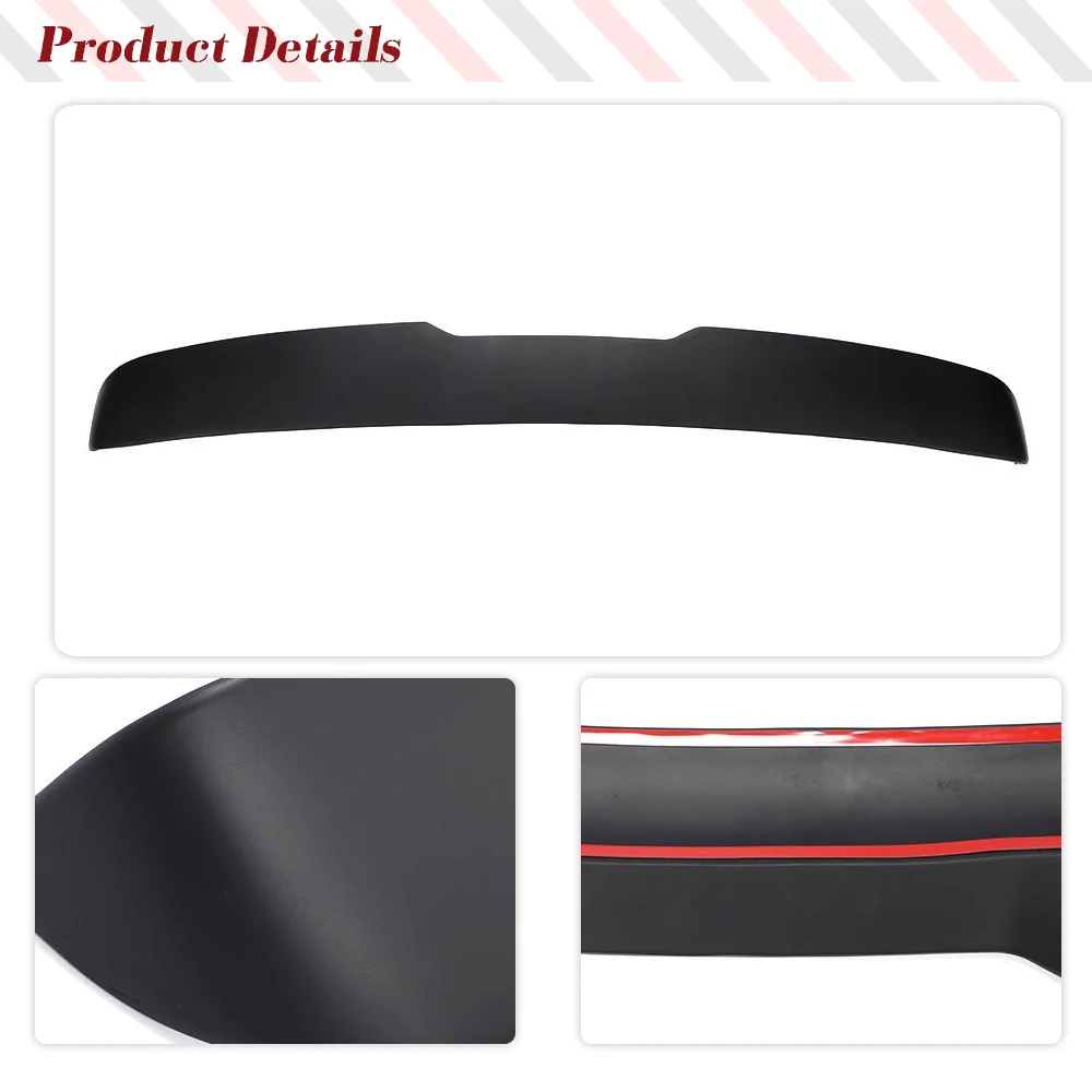 FRP Unpainted Primer Black Rear Roof Top Lip Wing Spoiler for Volkswagen VW Multivan T5 2012 - 2016 Roof Racing Spoiler Wing