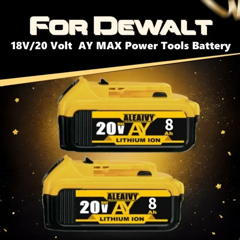 

18650 Сменные литиевые батареи 20 в 8000 мАч для Dewalt 20 в 8 Ач MAX DCB200 DCB201 DCB203, запасной аккумулятор для электроинструментов
