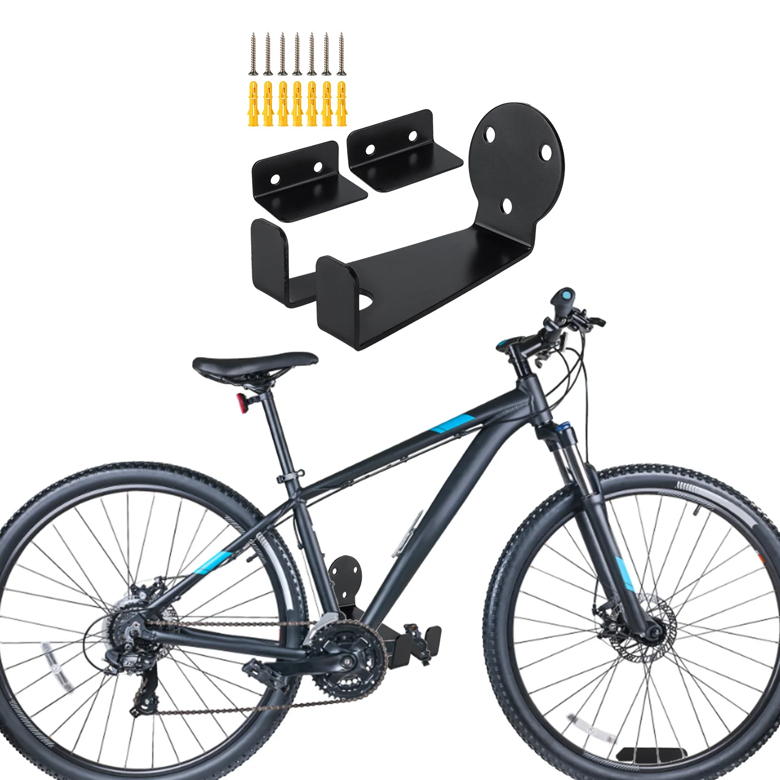 Bike Wall Mount Mini Bicycle Wall Mount Clip Horizontal Indoor Storage Bike Rack for Garage Home Heavy Duty Bicycle Hold Hooks F