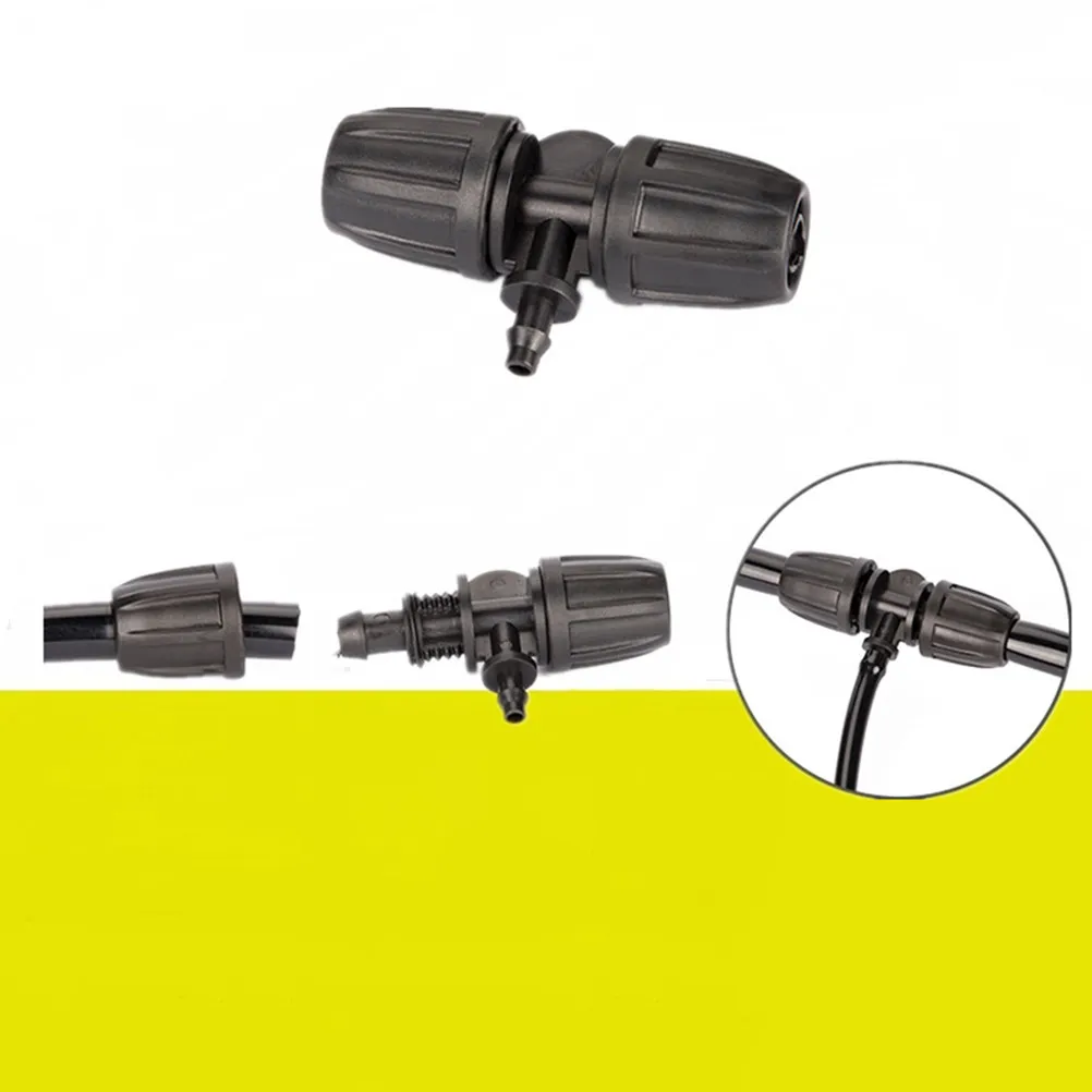50Pcs Hose Connector Professional Durable Plastic Straight Barb Connector for Drip Irrigation Balcony Garden Plumbing Adapter