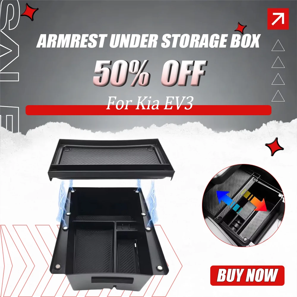 

Armrest Under Storage Box for Kia EV3 Car Central Control Organizer Holder Tray Car Central Stowing Tiding Auto Organizer Tray