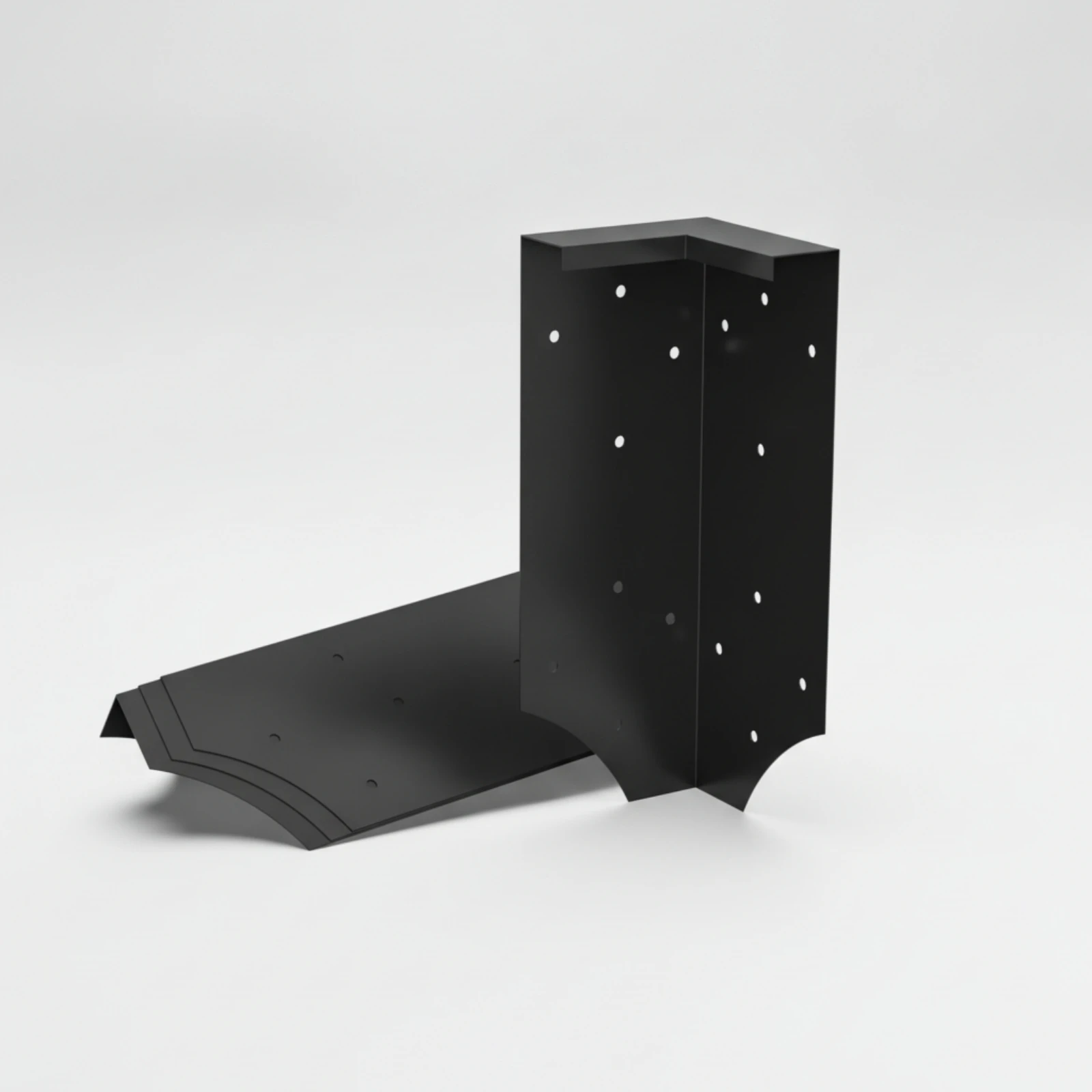 4 Pieces Raised Garden Bed Corner Bracket Low-Maintenance Raised Garden Bed Corner Brackets L Brackets Black Load-Bearing