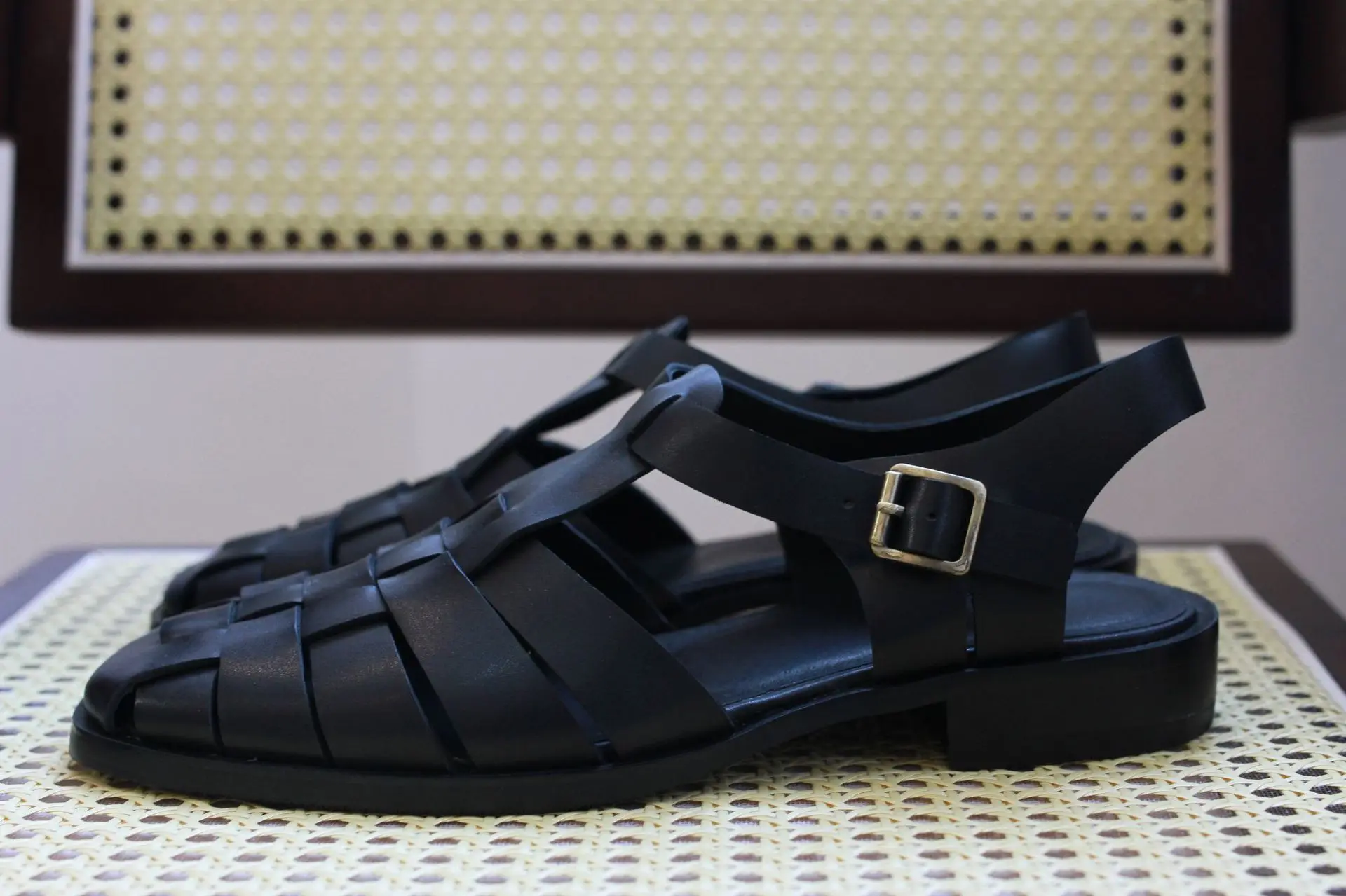 2023 New Spring Summer Leather Sandals for Men High Quality Genuine Leather British Retro Men\'s Sandal Slippers Man Shoes