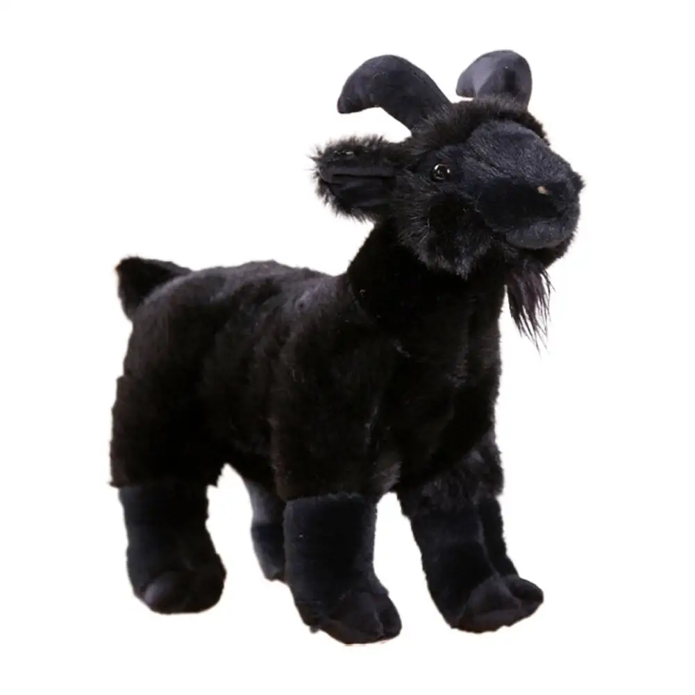 Soft Fluffy 18/30cm Baby Goat Plush Doll Horned Sheep PP Cotton Toy Cute Keychain for Kids And Adults image 3
