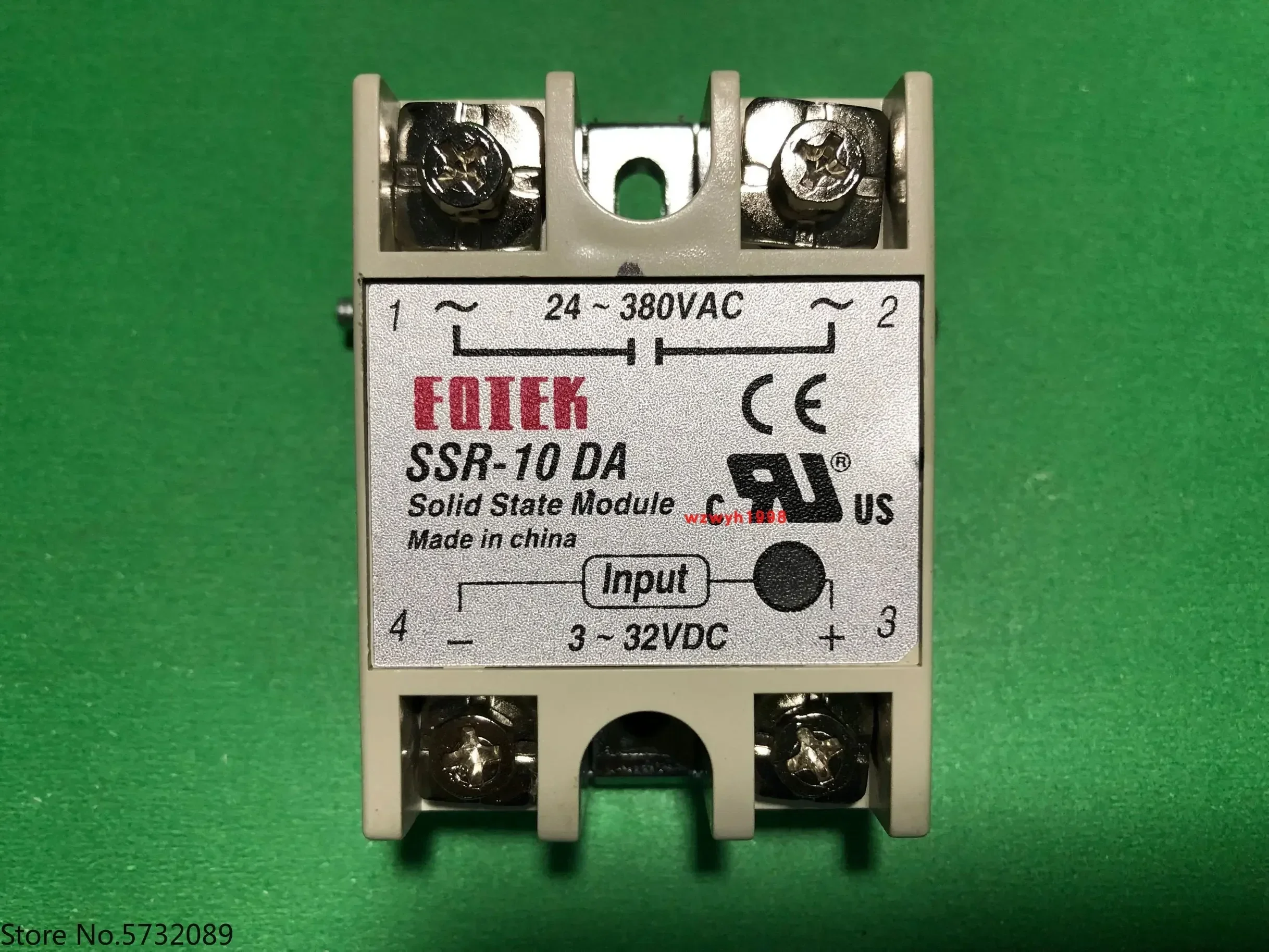 

5PCS SSR-40DA solid-state relay SSR-10DA SSR-25DA DC controlled AC SSR-60DA