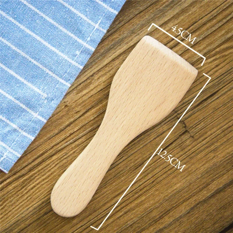 1/4PCS Kleine Buche Butter Spatel Nicht-stick Holz Turner Kochen Schaufel Küche Gadgets Utensilien für home Camping Restaurant
