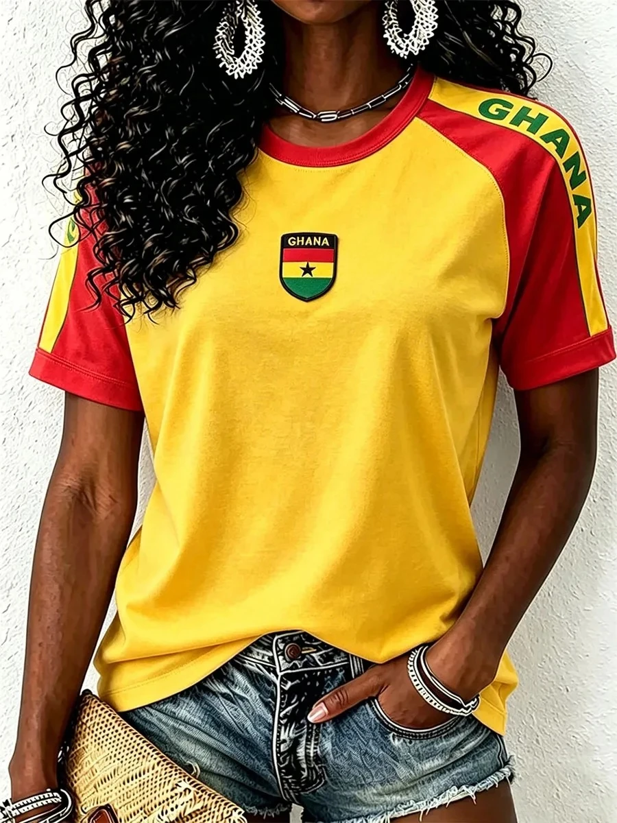 2026 New Arrival 3D Printing Quick Drying Y2K Short Sleeve T-shirt Casual Daily Sports Training Wear for Women