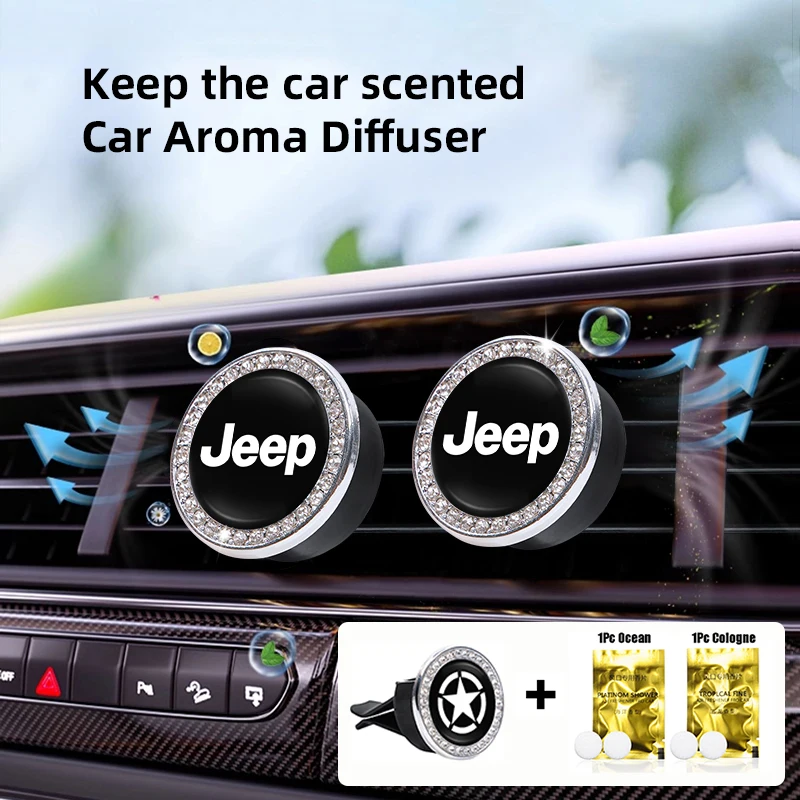 

Car Freshener Solid Perfume Air Conditioner Vent Mount Clip For Jeep Wrangler Renegade Compass Grand Cherokee Patriot Rubicon