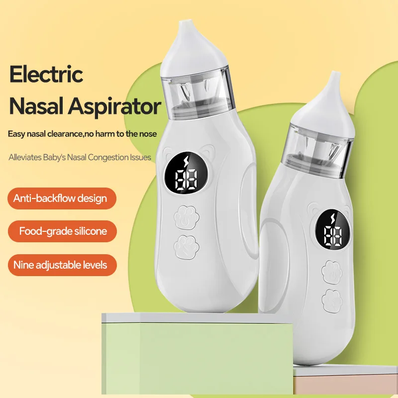 New Baby Nasal Aspirator Electric Cleaning Nasal Congestion 0-3YO Old Children Cold Nose Vegative Pressure Anti-Reflux Household