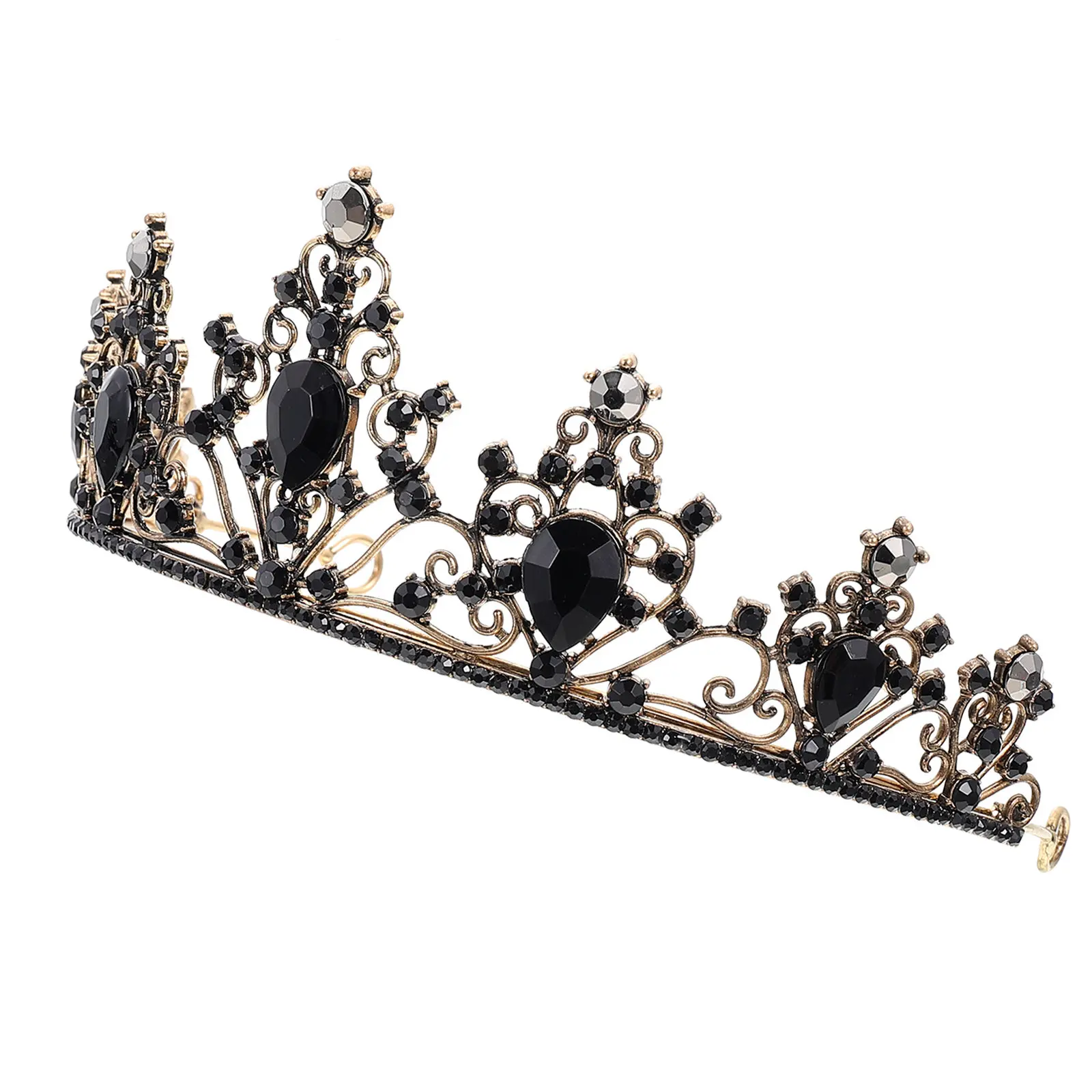 

Элегантная свадебная тиара с кристаллами, головной убор для вечеринки, украшение для волос невесты, изящная декоративная корона для женщин на банкет