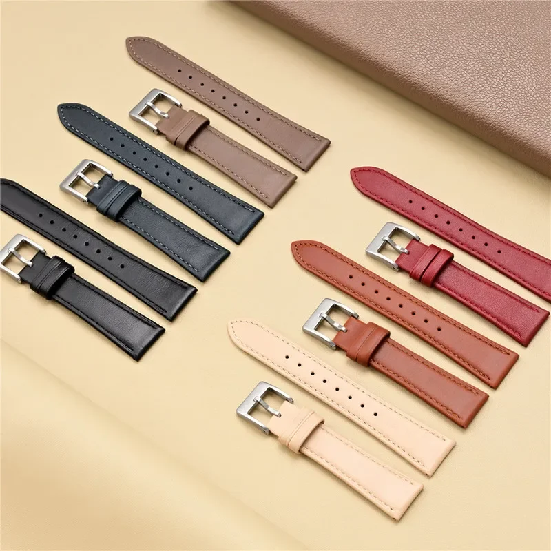 Cxd NEUESTE 20/22/24mm Öl Wachs Vintage Echtes Leder Armband Männer Frauen Weiche Dünne Rindsleder Armband für Seiko Omega Uhr Armband