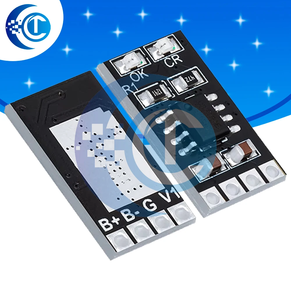 Dedicated 3.2V LiFePO4 Battery Charger Module 3.6V 1A CV/ CC wtih Overvoltage Protection Automatic Recharge Low-Power Sleep Mod