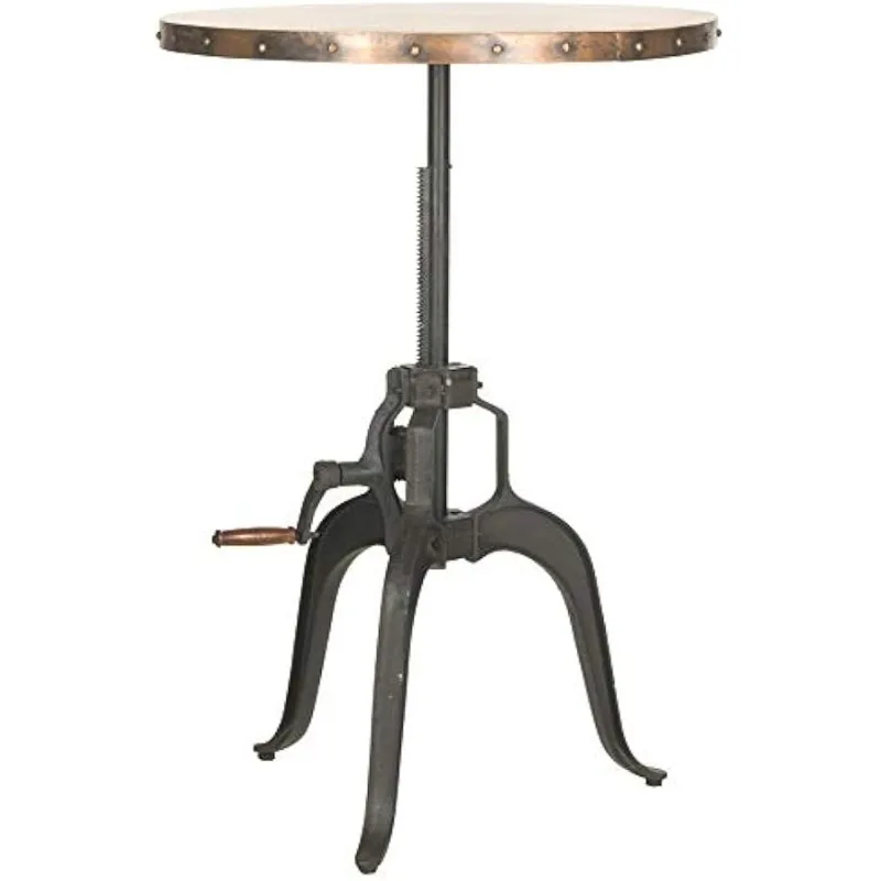 Table à manivelle en cuivre, accessoire parfait pour votre maison, fabriqué en fer