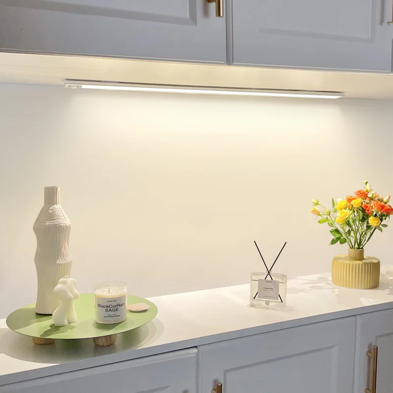 Intelligent wiring-free human body induction light strip usb charging magnetic suction entrance cabinet wardrobe LED