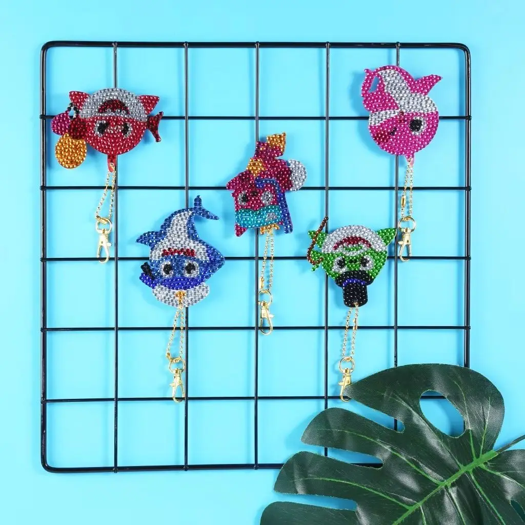 

Cartoon Underwater World Series DIY Diamond Painting Keyring Unique Cross Stitch Bag Pendant Mosaic Art Birthday Gift