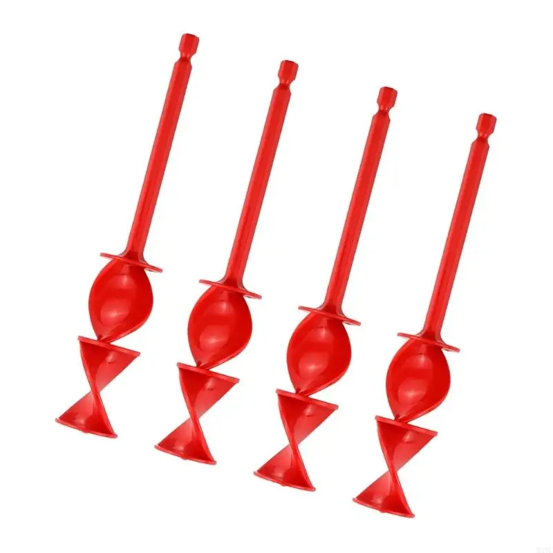 M4YC 4PCS الطلاء المقاوم للملابس مقاوم للقضيب القضيب سداسي سداسي سداسية الراتفية الايبوكسي الخلاط