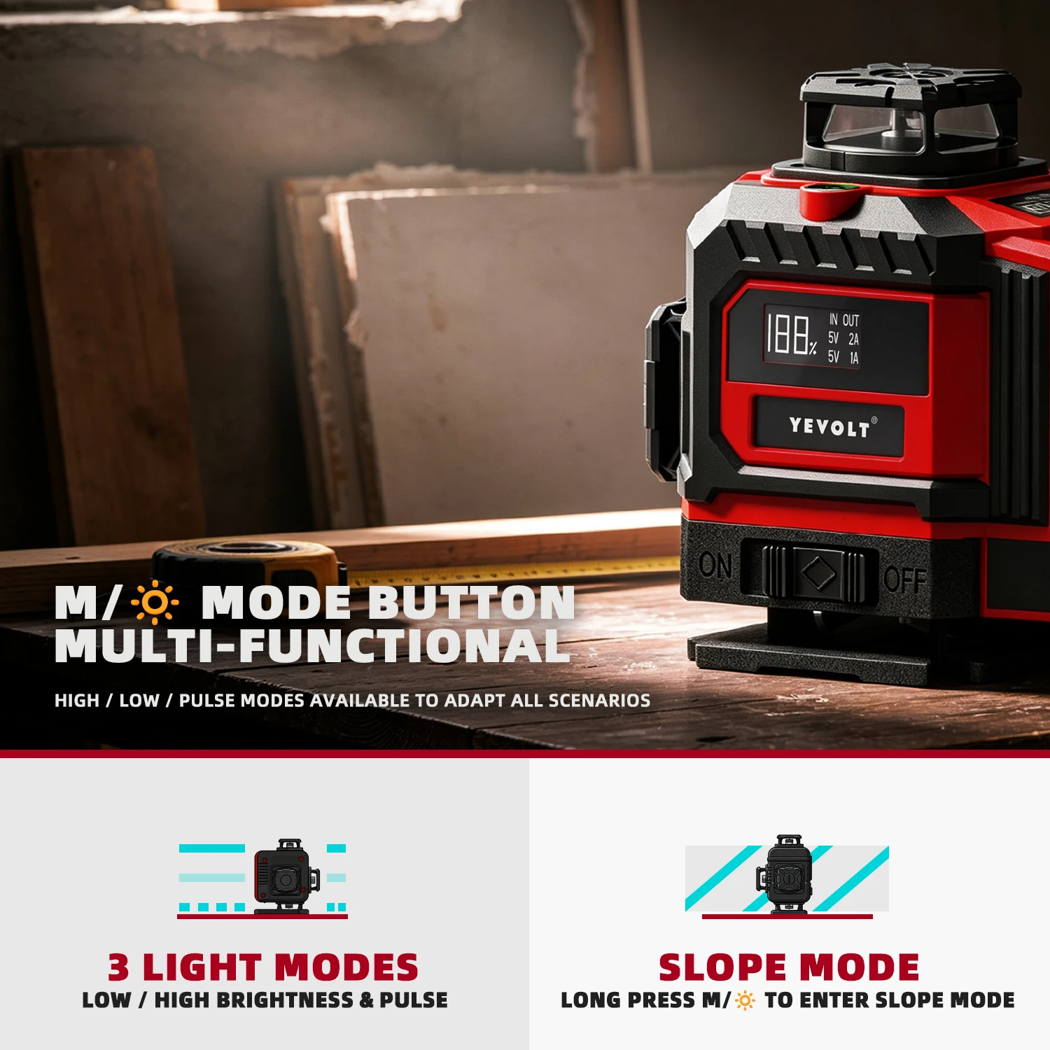 グリーン16ライン4D360 °   家庭用DIY用セルフレ - Laser Level 16 Lines 4D Green のレビューと価格