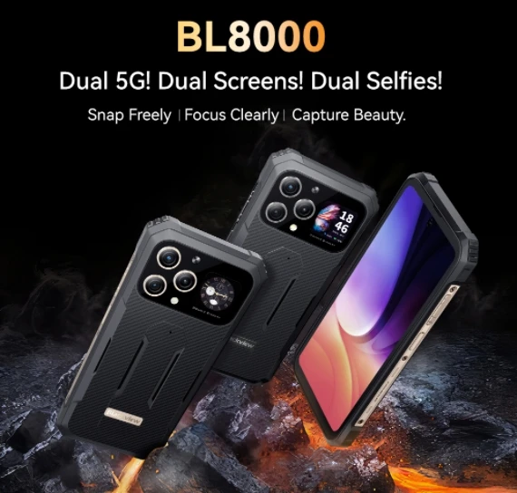 Blackview BL8000, CPU MT6877T 120Hz 6.78 inches, [5G ] 120Hz high refresh rate smartphone, 12GB RAM, 512GB ROM ﻿