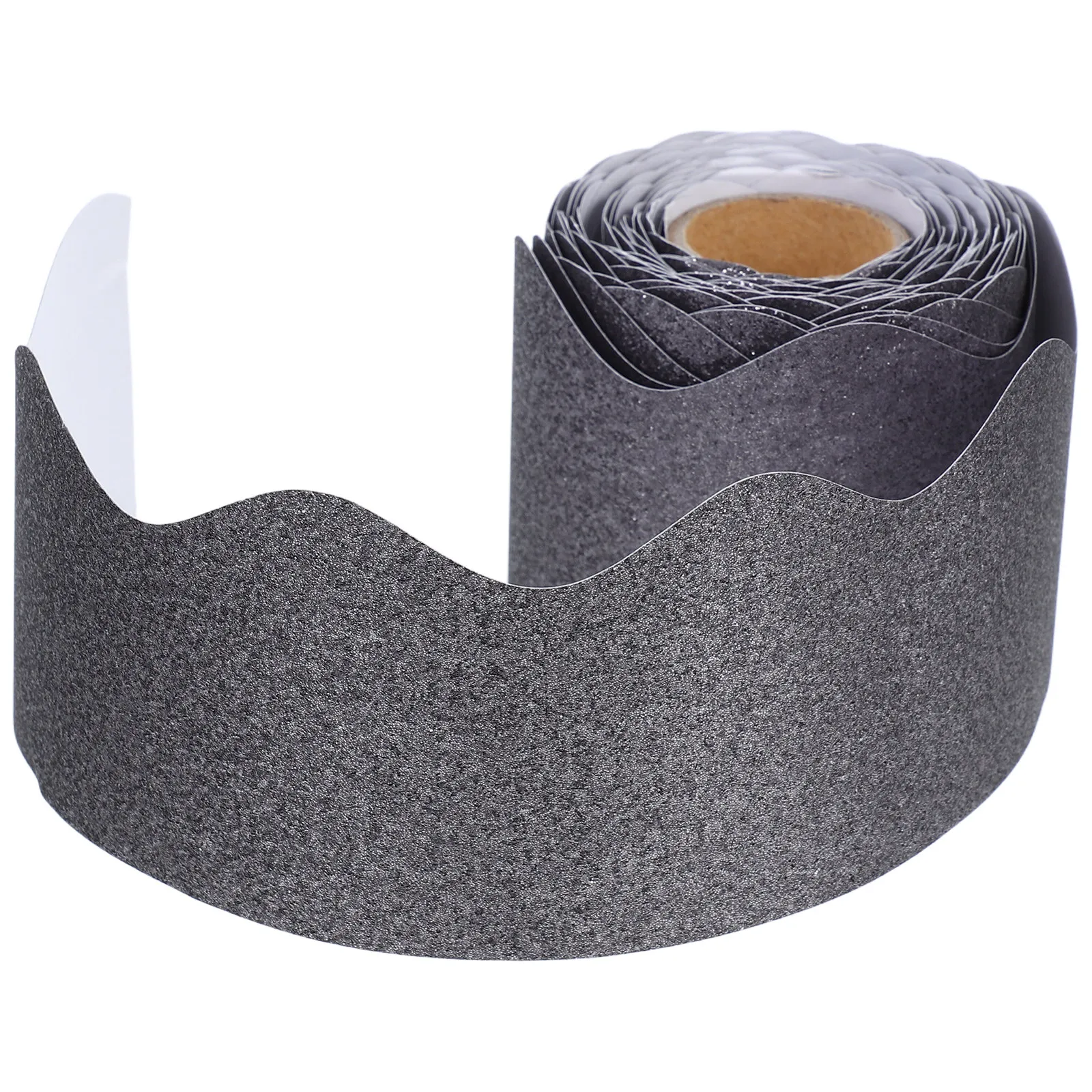 1 Roll Decorative Glitter Blackboard Border Paper Bulletin Board Trim Removable Stylish Classroom Decal for School Supplies